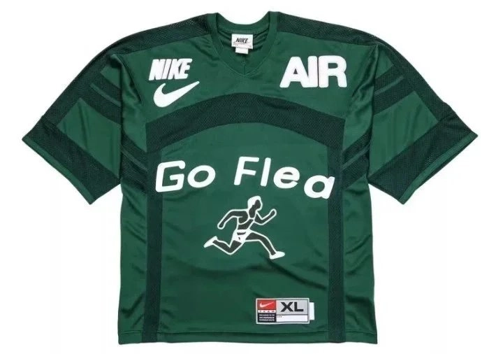 Nike Air Go Flea Football Jersey - Dark Green Mesh Design