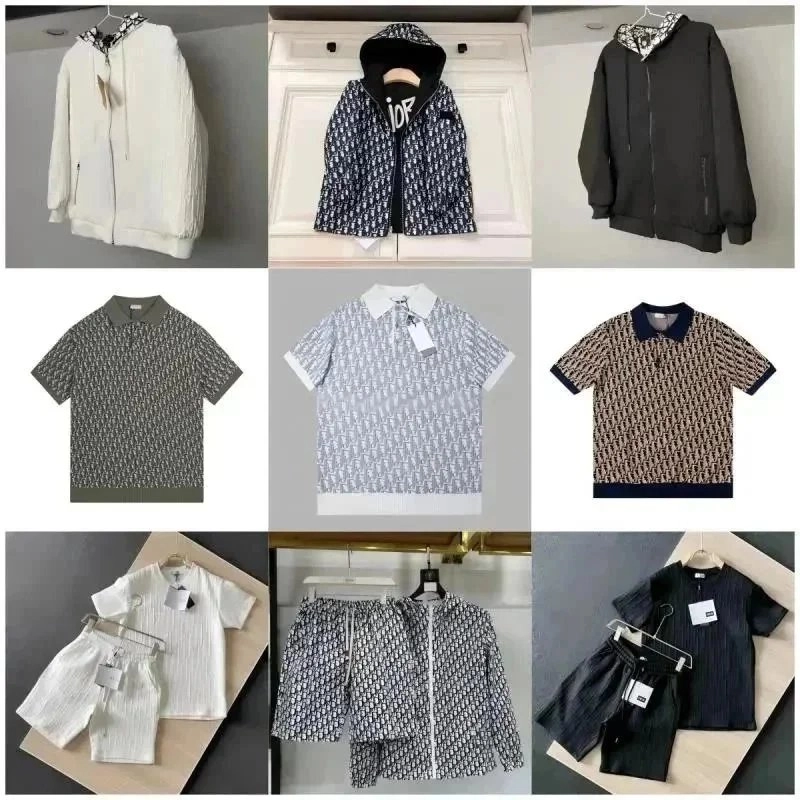 Dior Oblique Print Hooded Jacket - Black White Pattern