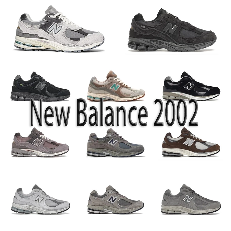 New Balance 2002 Classic Running Shoe - Grey Mesh Upper with ABZORB Cushioning