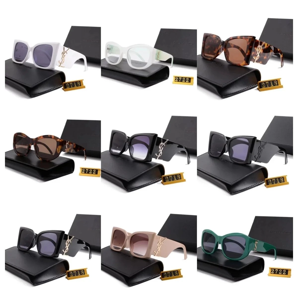 Saint Laurent SL 2718 Oversized Square Sunglasses - Tortoiseshell