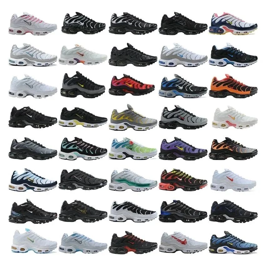 Nike Air Max Plus TN Ultra Black White Zebra Pattern Running Shoes