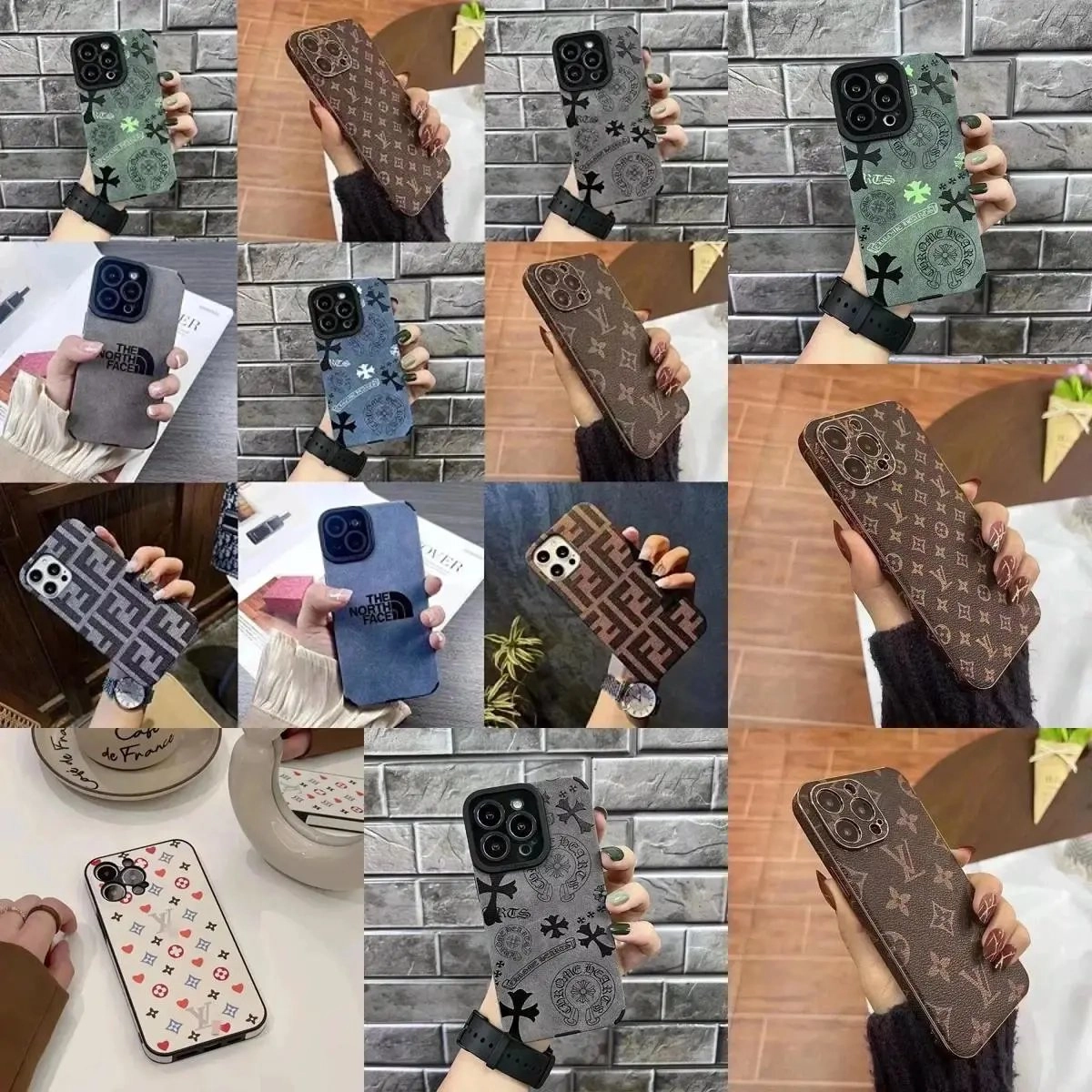 Louis Vuitton Monogram Brown iPhone 14 Pro Max Case with Camera Cutout