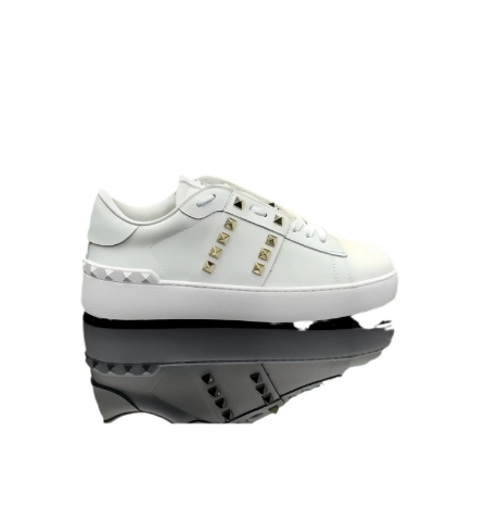 Valentino Garavani Rockstud White Leather Sneaker