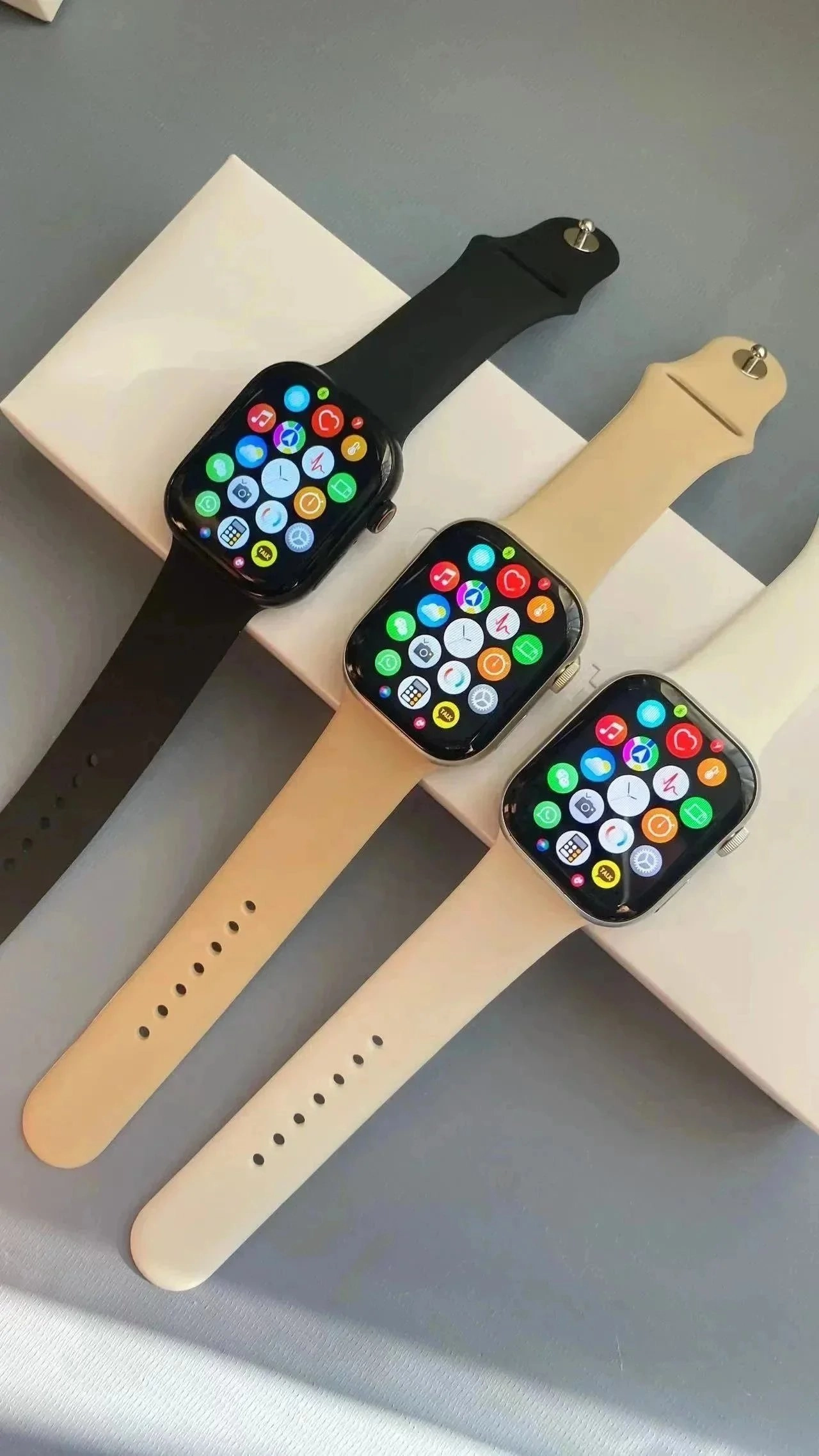 Apple Watch Series 8 with Sport Band - Black and Beige Options