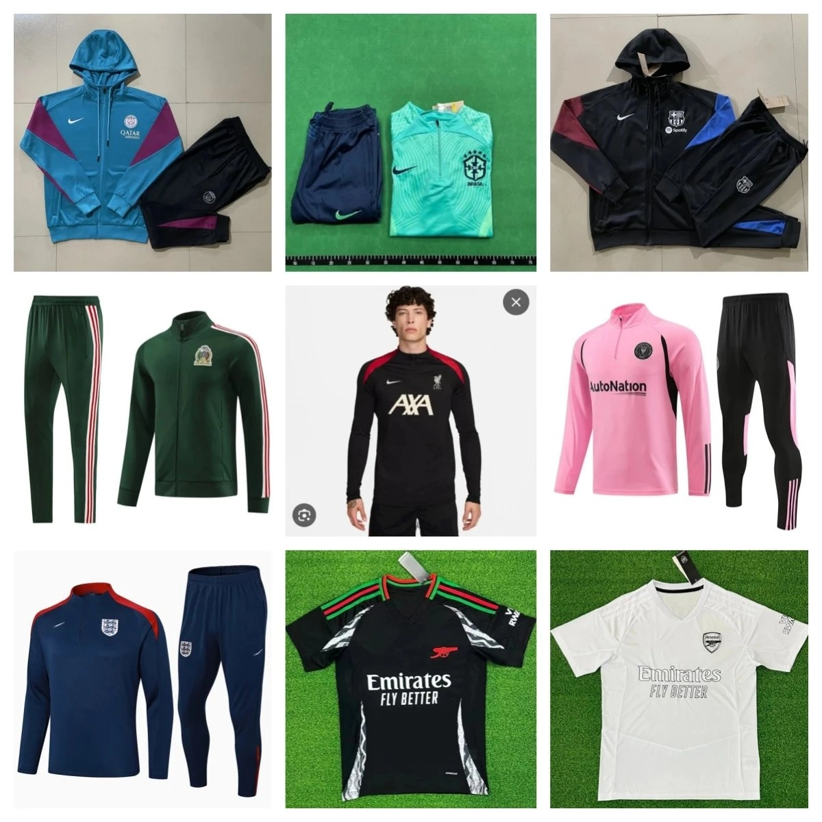 Nike PSG Training Hoodie and Pants Set - Blue Purple Gradient
