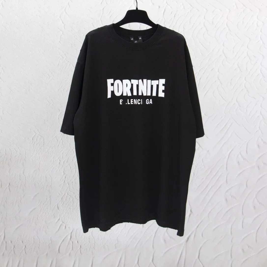 Fortnite E.Lenci Ga Oversized Black Graphic T-Shirt