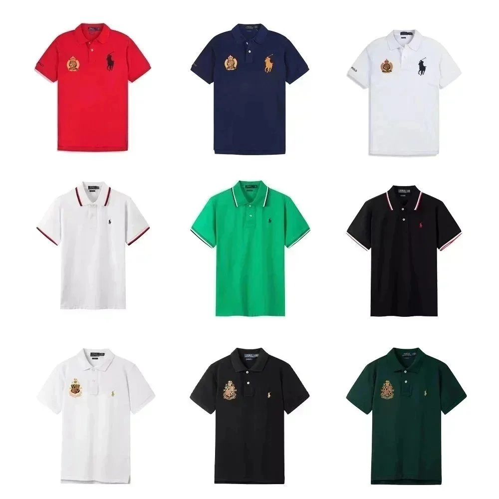 Ralph Lauren Polo Shirt Classic Fit Crest Embroidery Red