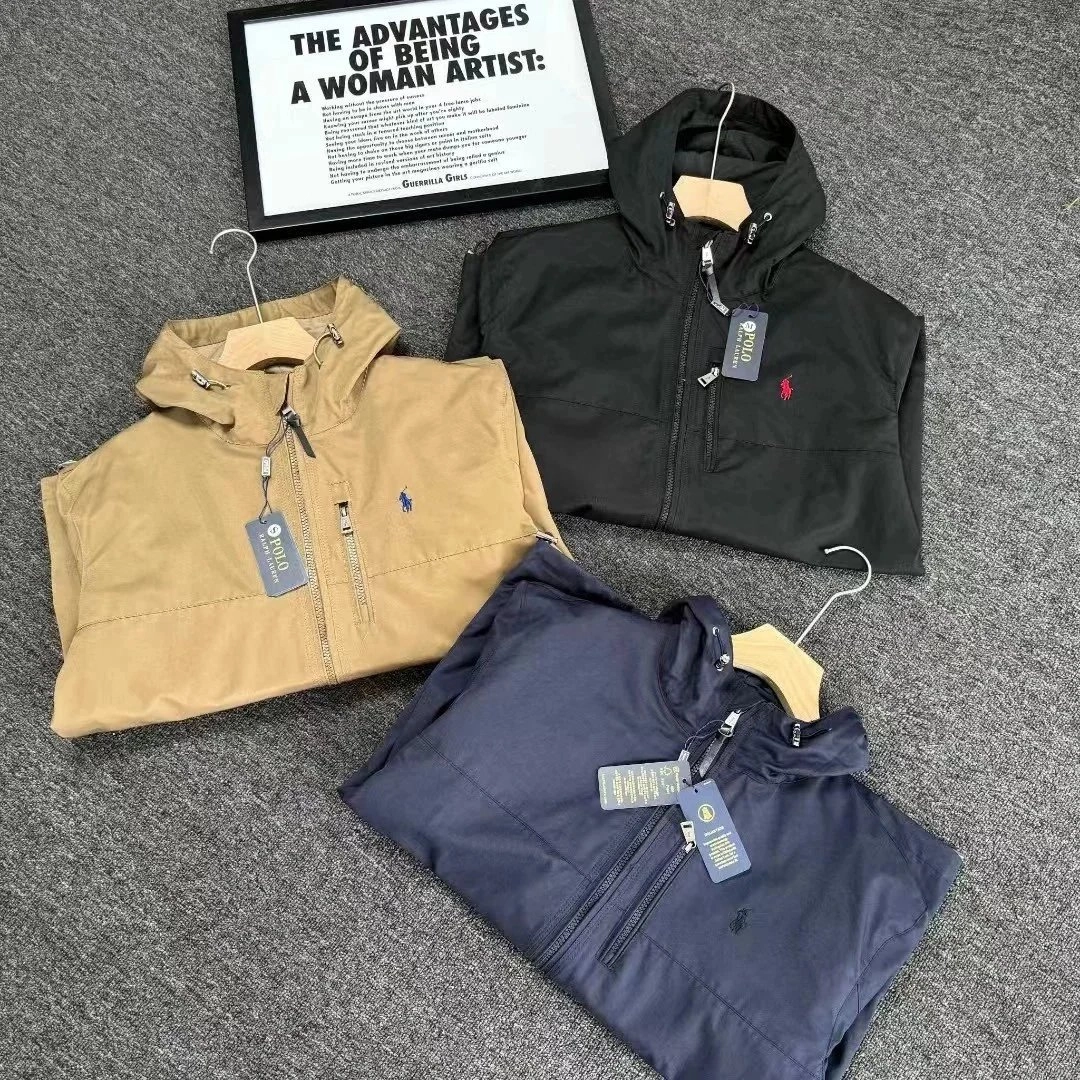 Polo Ralph Lauren Hooded Windbreaker Jacket - Black