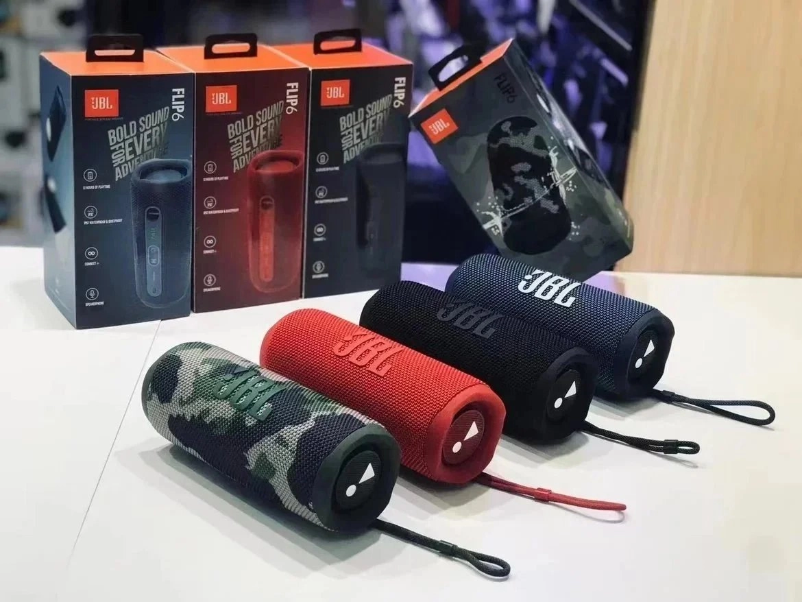 JBL Flip 6 Portable Bluetooth Speaker - Camo Waterproof Design