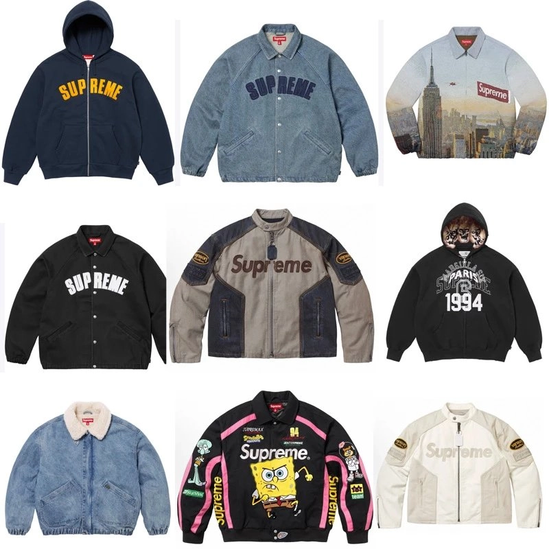 Supreme SpongeBob SquarePants Racing Jacket Black Pink