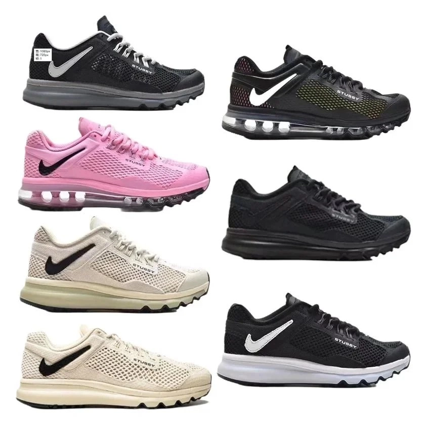 Nike Air Max Stussy Black Mesh with Visible Air Cushion