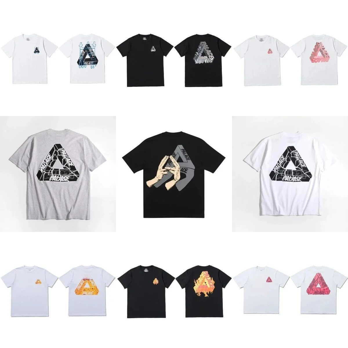 Palace Tri-Force Distorted Logo T-Shirt Black
