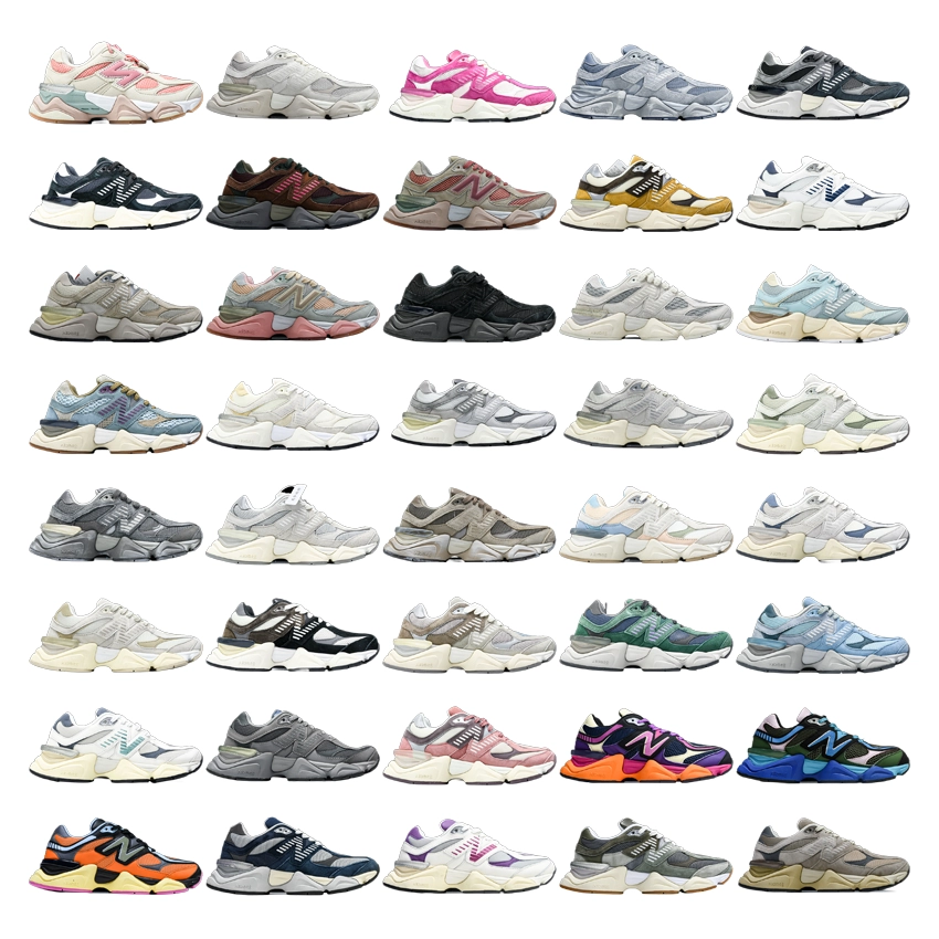 New Balance 9060 Pastel Pink Mesh Upper Chunky Sole Running Shoe
