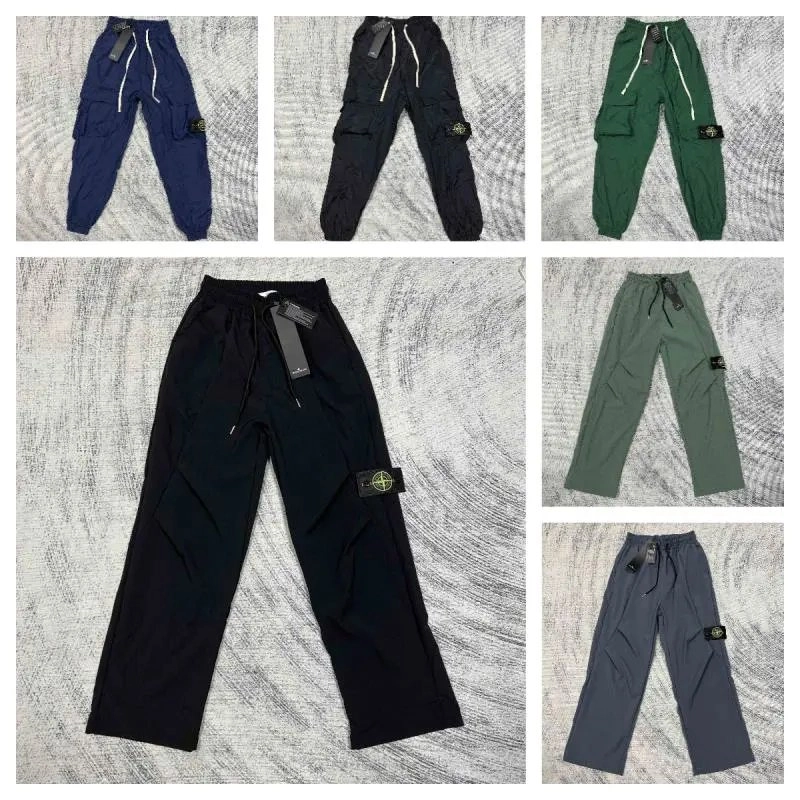 Stone Island Cargo Jogger Pants with Compass Patch - Black