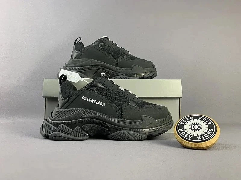 Balenciaga Triple S Black Mesh Chunky Sneaker