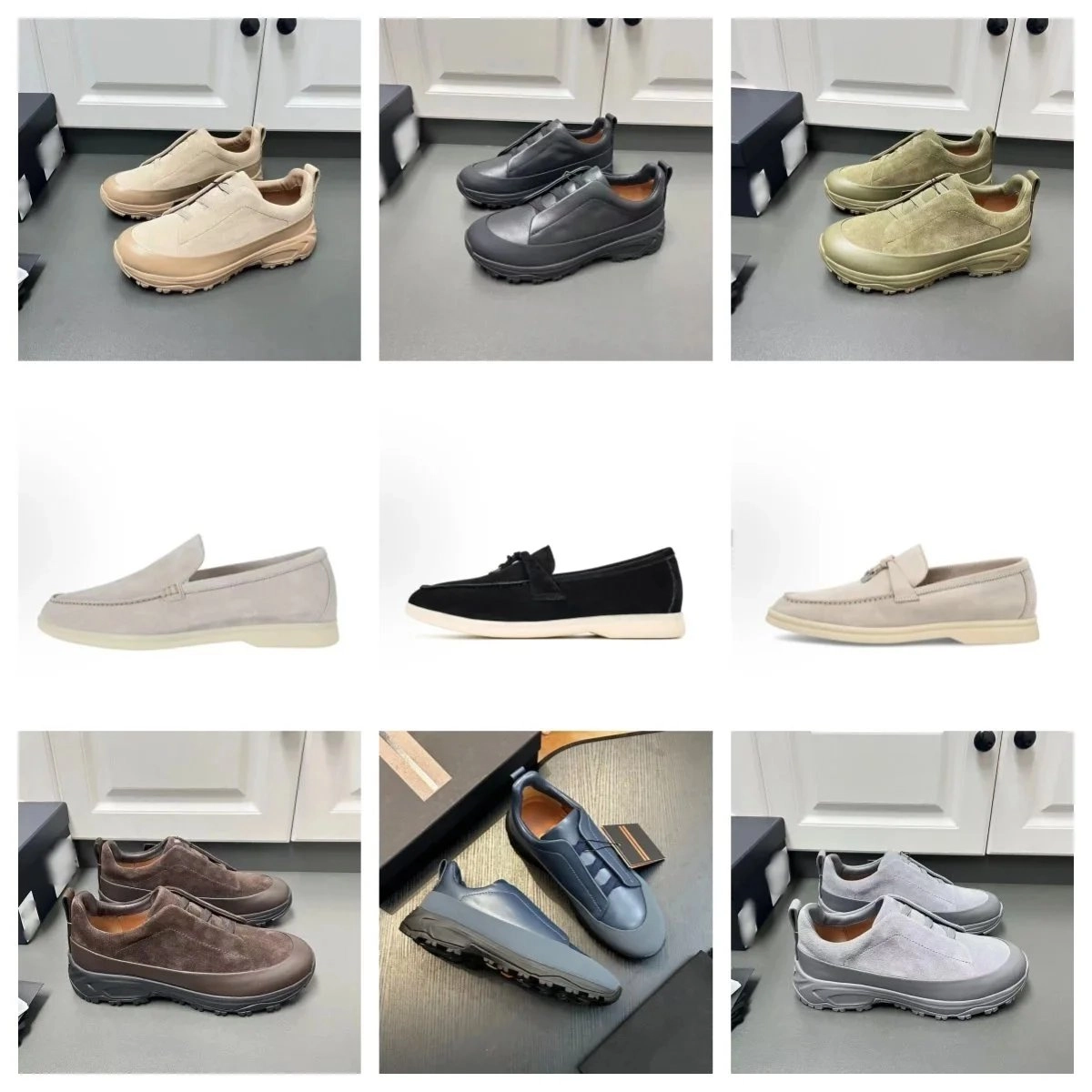 Prada Re-Nylon Slip-On Sneaker Beige Suede Chunky Sole