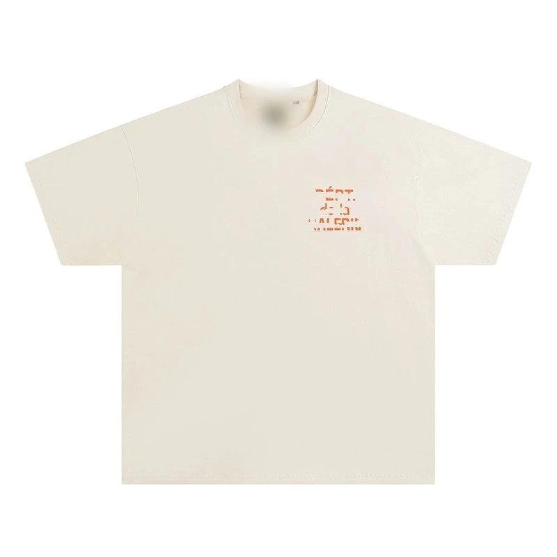 A-COLD-WALL* Off-White T-Shirt with Orange Pixelated Graphic