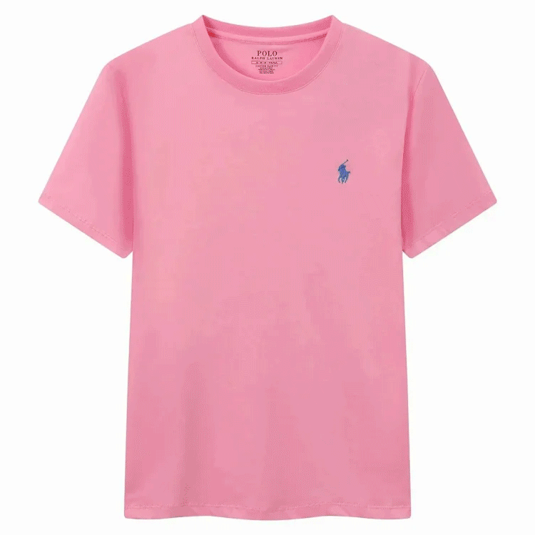Polo Ralph Lauren Classic Fit Cotton T-Shirt - Pink with Pony Logo
