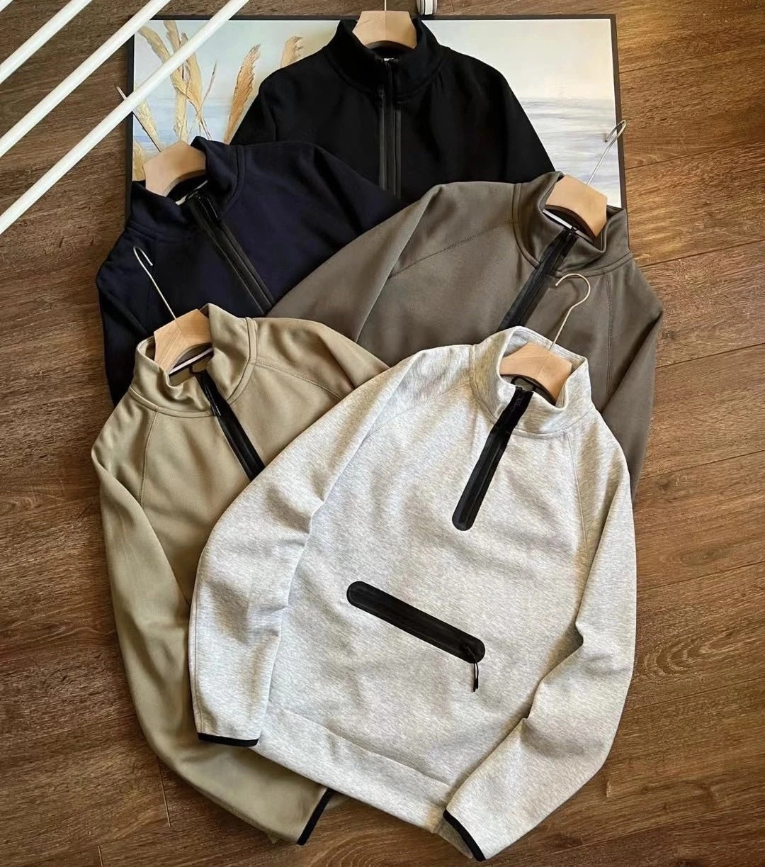 Lululemon Define Half-Zip Pullover - Heather Grey with Black Zip Pocket