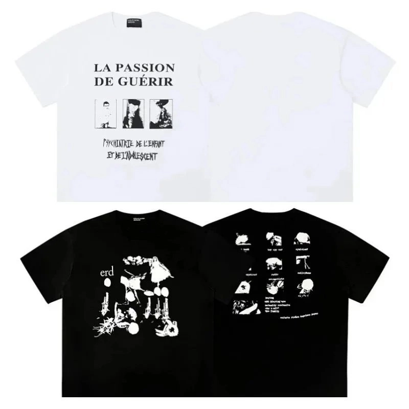 erd La Passion de Gu&eacute;rir Graphic T-Shirt White Black