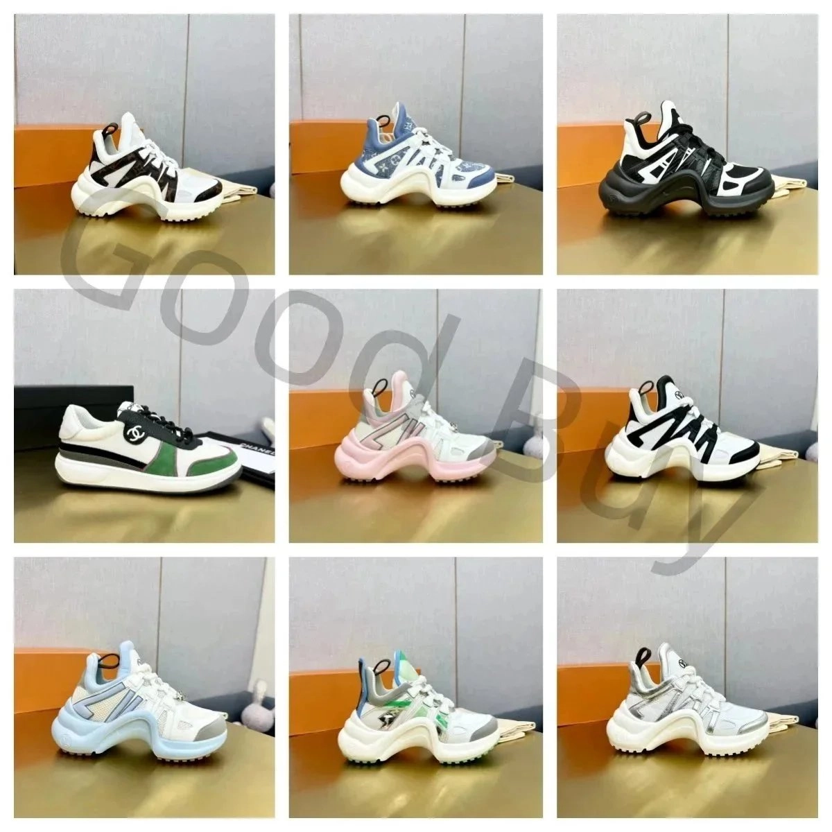 Louis Vuitton Archlight Sneaker White-Black Monogram Chunky Sole