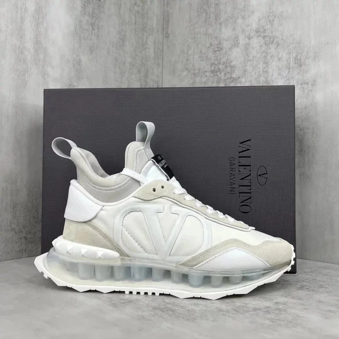 Valentino Garavani VLTN White Sneaker with Clear Air Sole