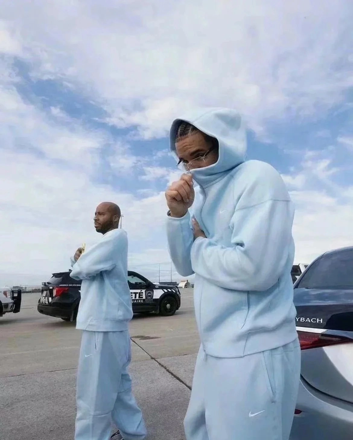 Nike Sportswear Tech Fleece Hoodie Light Blue Full-Zip