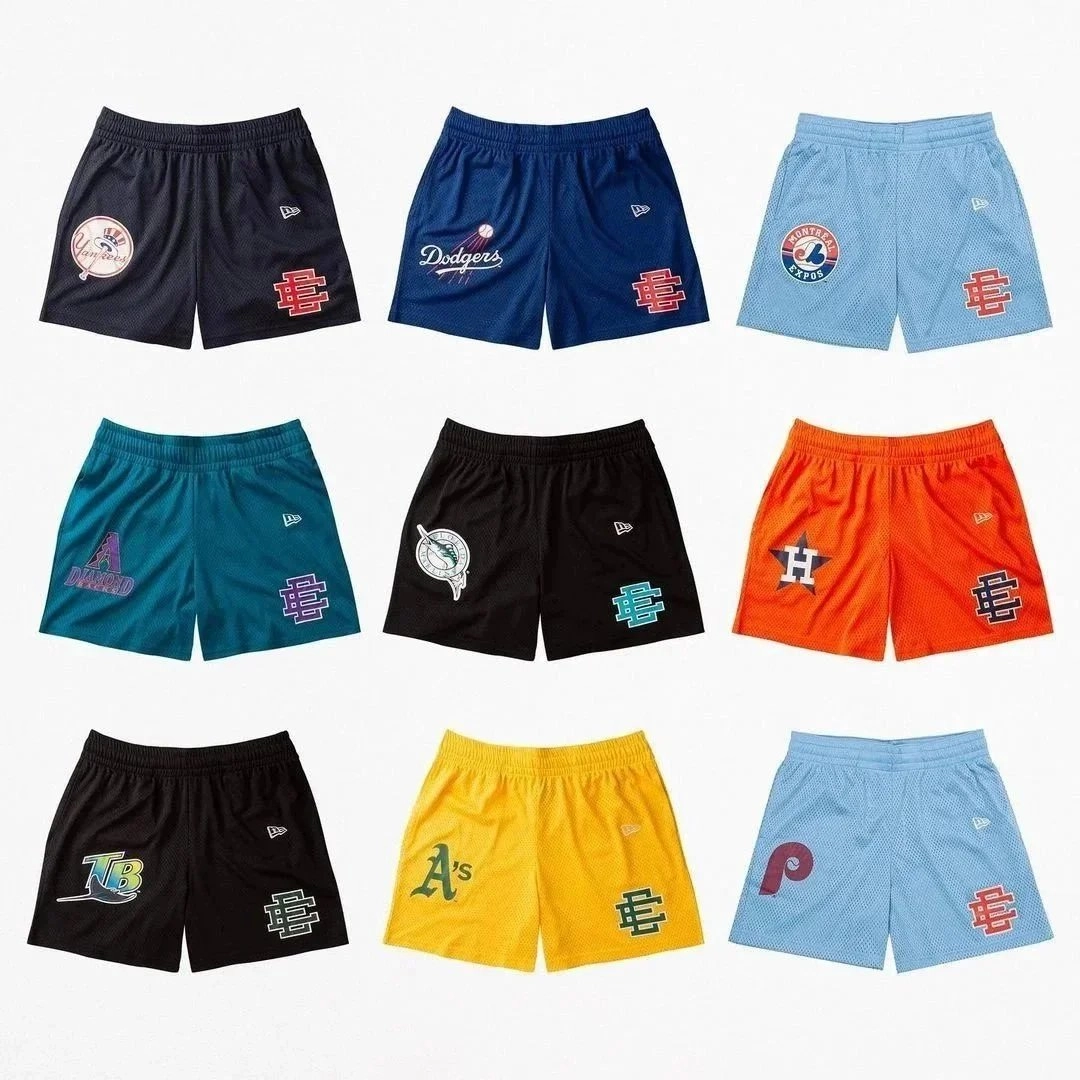 New Era MLB Retro Mesh Shorts - Team Logo Edition