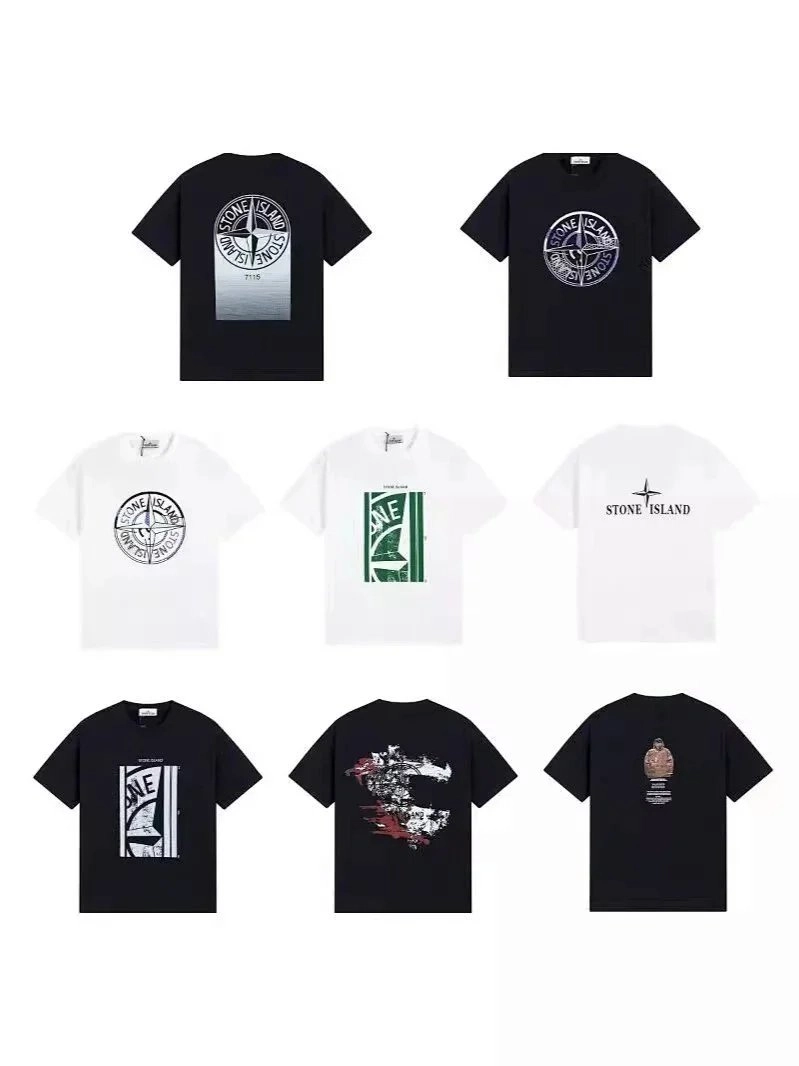 Stone Island Compass Logo Gradient T-Shirt Black