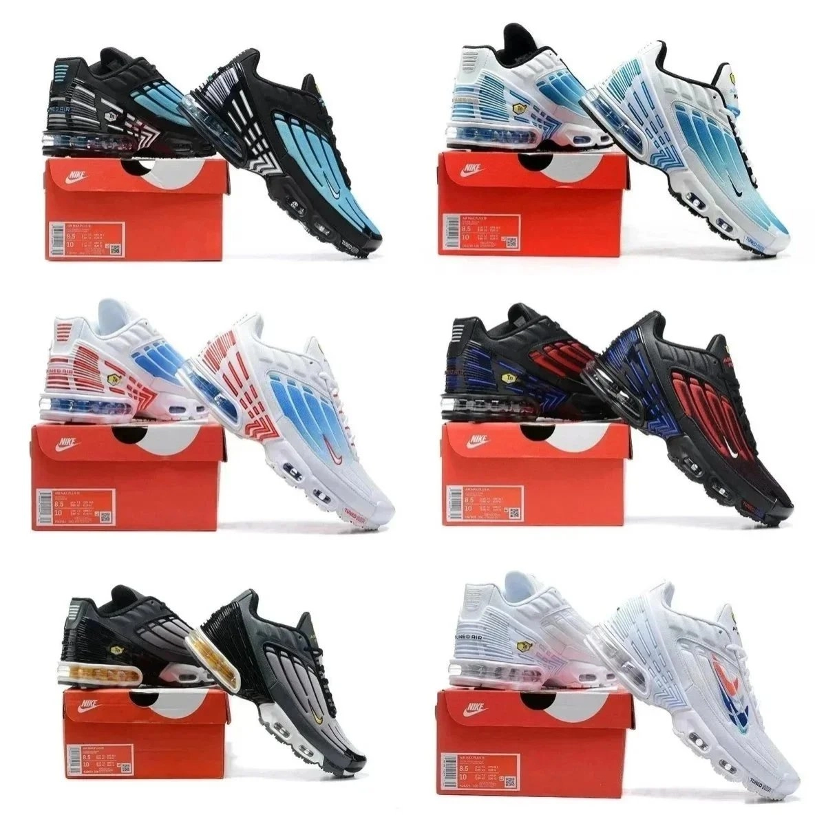 Nike Air Max Plus TN Tuned 3 Black Blue Gradient Air Sole