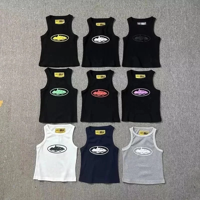 GROLIX Ship Logo Crop Tank Top - Black Yellow Edition