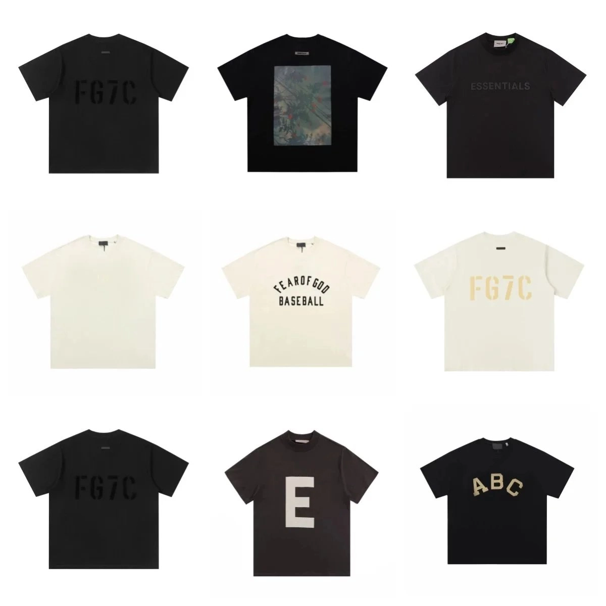 Fear of God Essentials FG7C Black Oversized T-Shirt