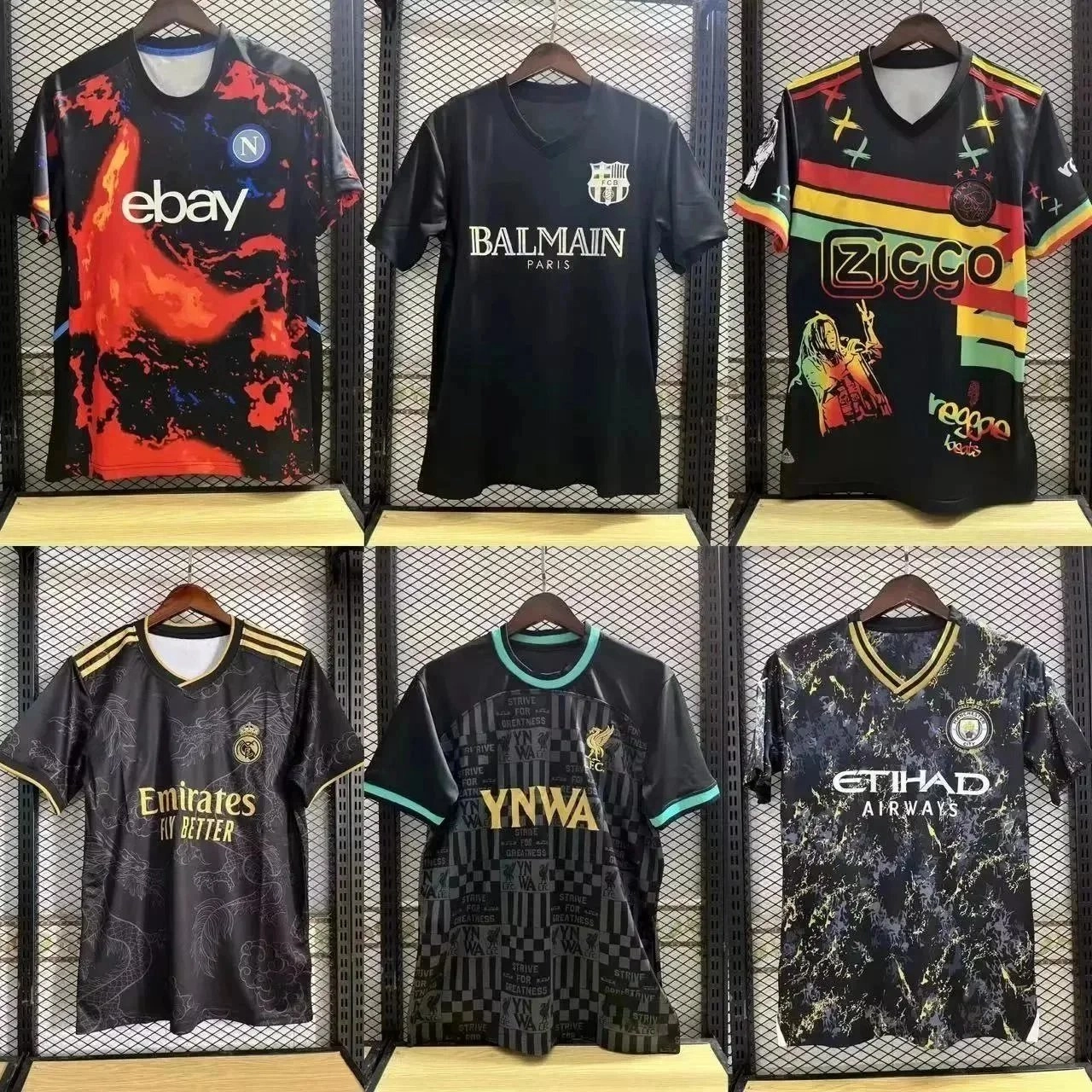 Napoli eBay x Napoli 2023-24 Third Jersey - Black Red Splatter
