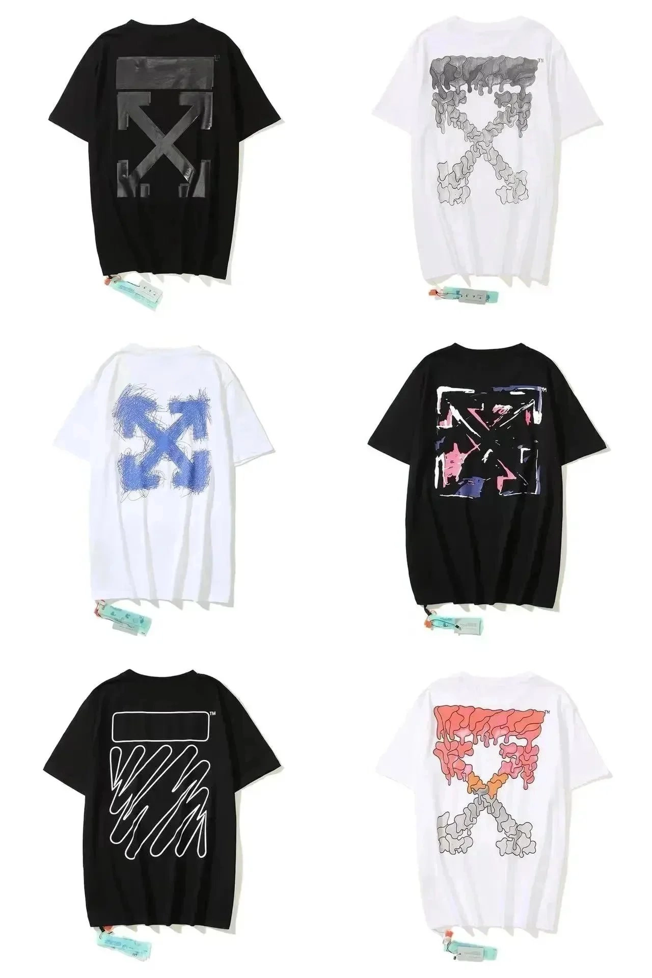 Off-White Diag Arrow Graphic T-Shirt Black Metallic Print