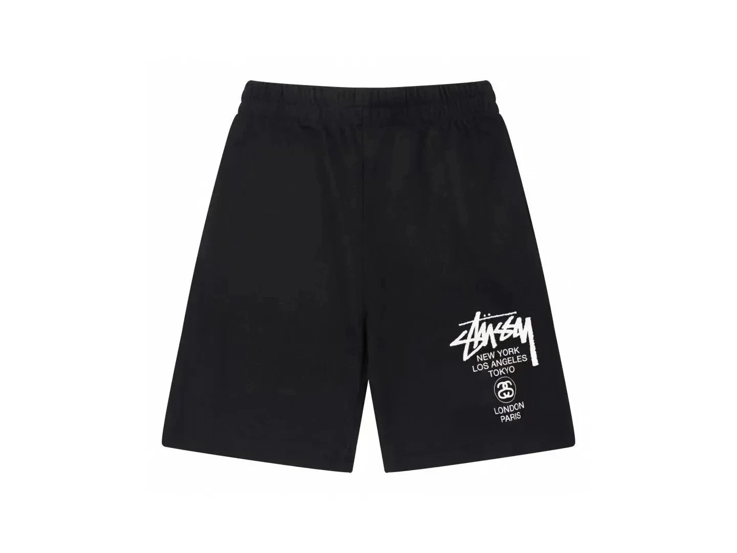 Stussy City List Graphic Shorts - Black