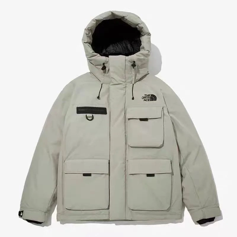 The North Face Mountain Light Jacket - Light Grey with Hood
