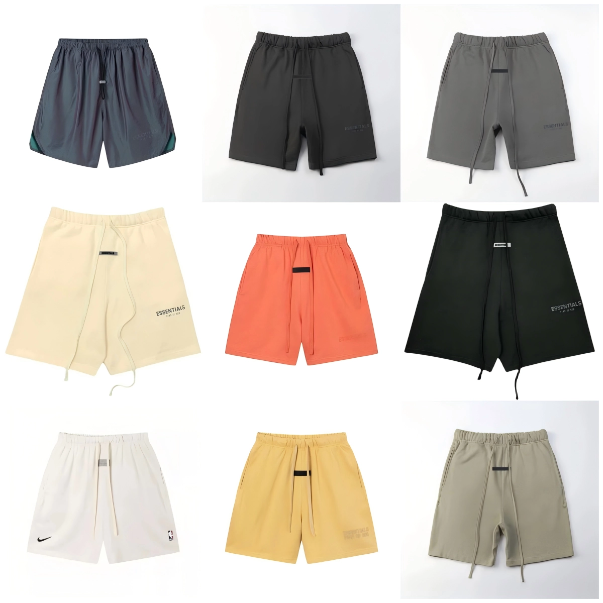 Fear of God Essentials Drawstring Shorts - Charcoal Grey