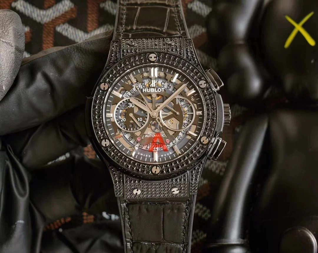 Hublot Big Bang Unico Sang Bleu II Black Ceramic Diamond Watch