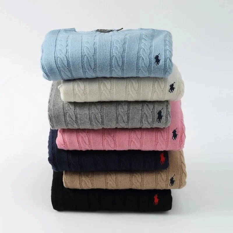 Polo Ralph Lauren Cable Knit Sweater - Light Blue