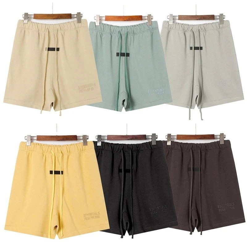 Fear of God Essentials Drawstring Shorts - Beige Mint Black Yellow Grey Brown