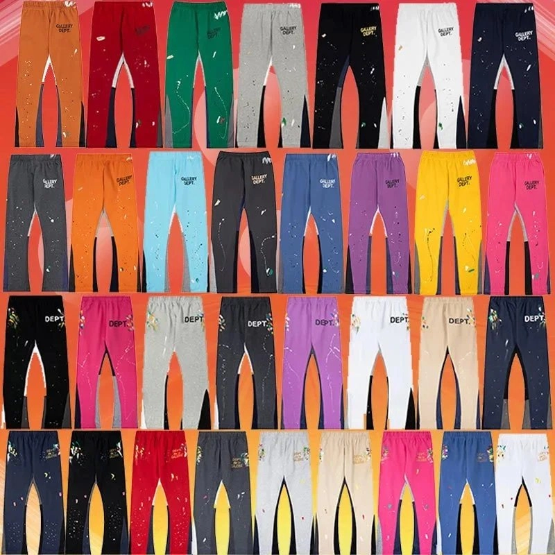 Gallery Dept Paint-Splatter Joggers - Multi-Color Collection