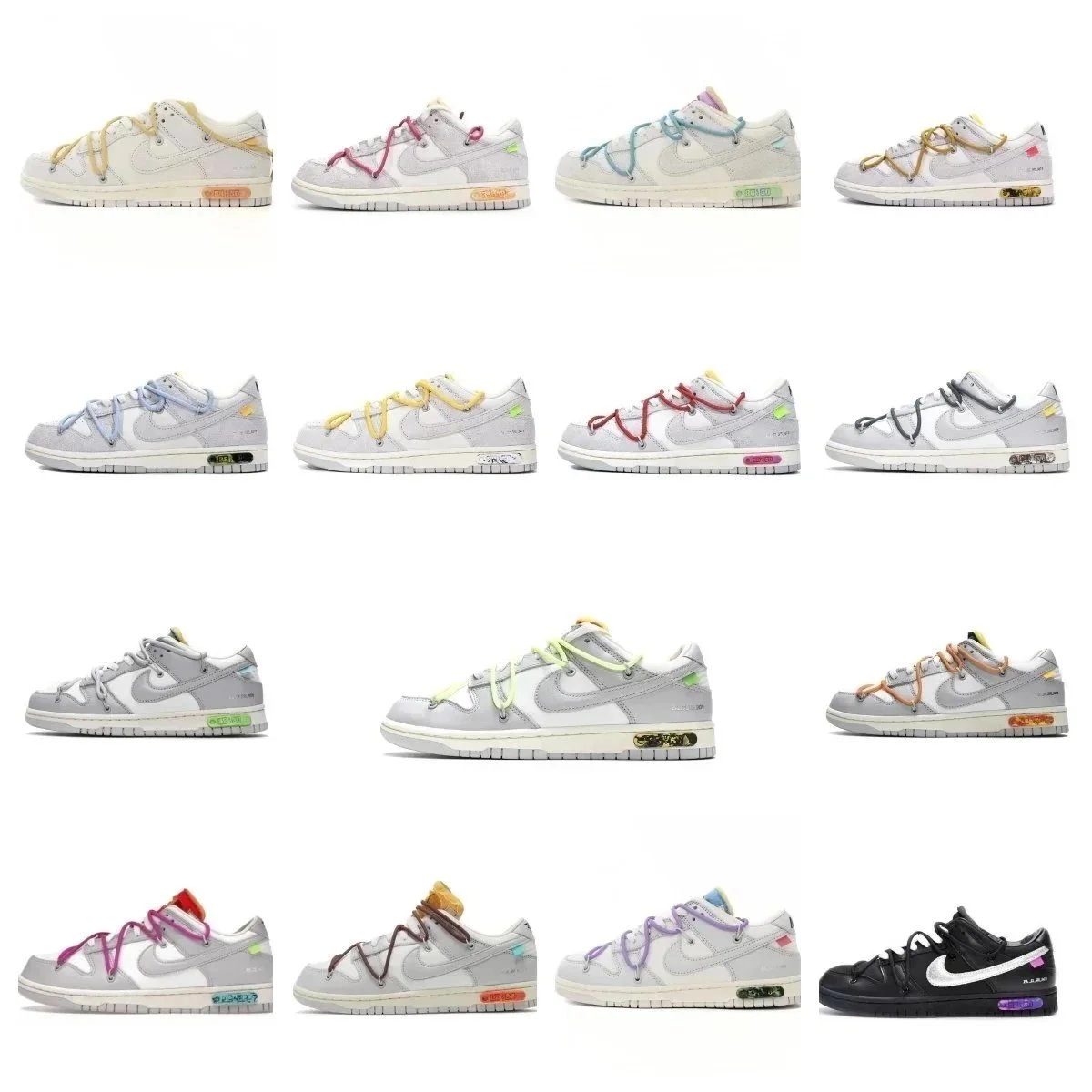 Nike Dunk Low Off-White Grey Industrial Iron Oxide
