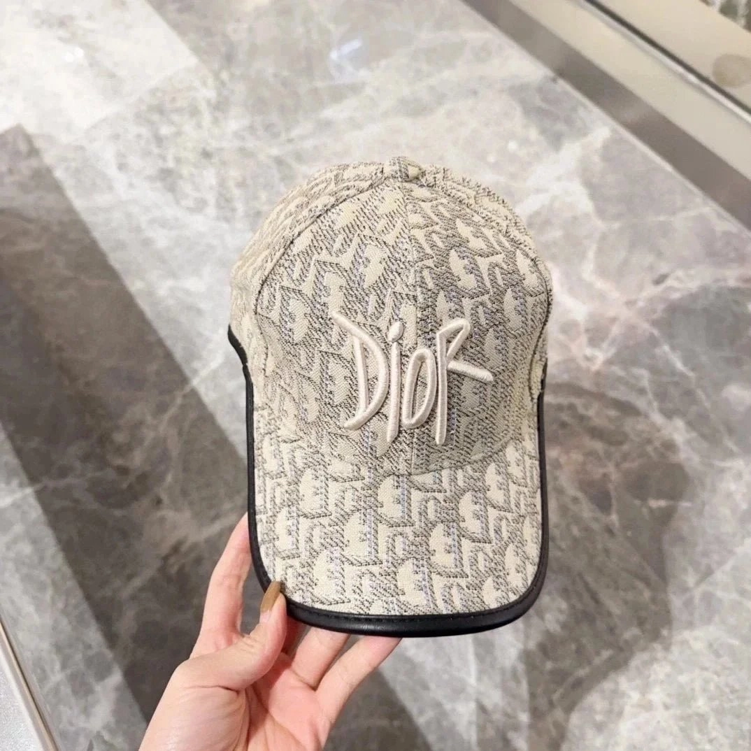 Dior Oblique Jacquard Baseball Cap with Embroidered Logo