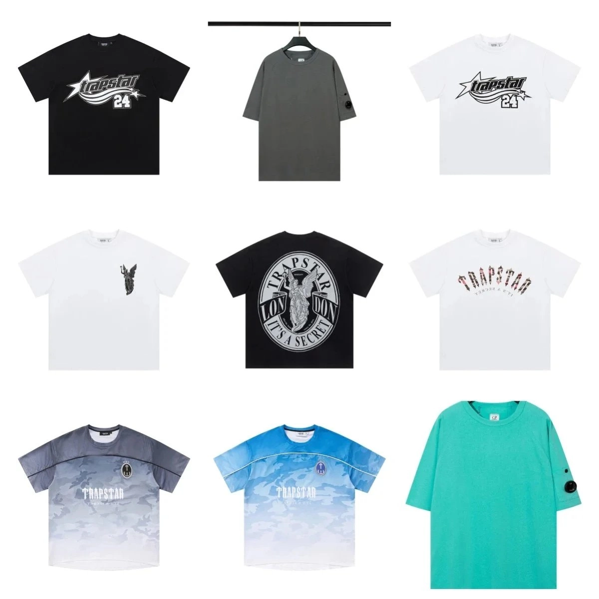 Trapstar 24 Star Logo Graphic T-Shirt Black