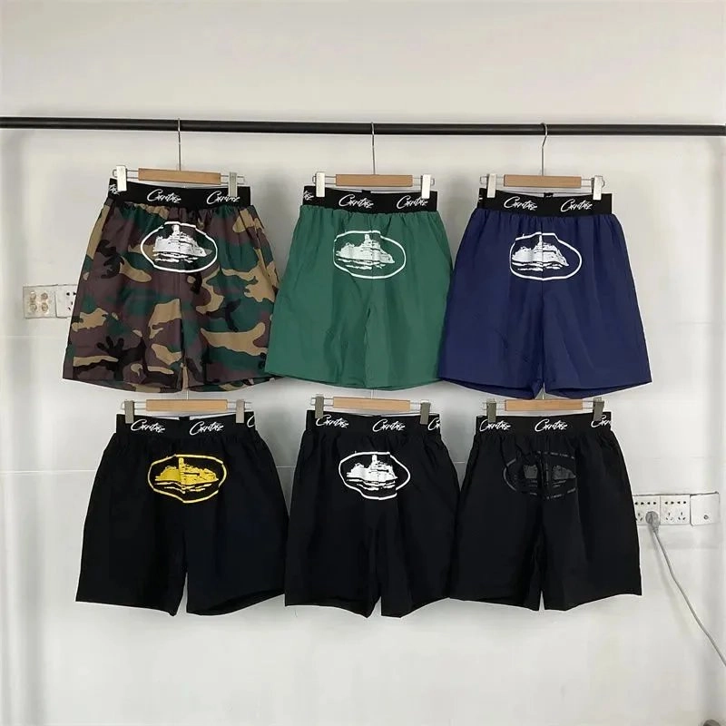 Carlife Ship Logo Boxer Shorts - Camo Green Navy Black