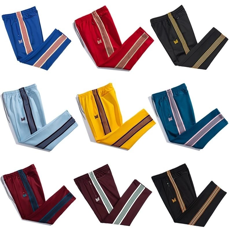 Butter Goods Track Pants - Striped Side Panel Design