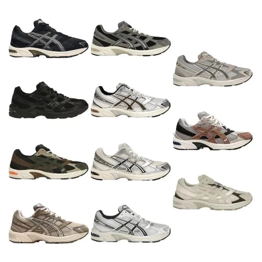ASICS Gel-1090 Black-Silver Mesh Running Shoes with Retro Design